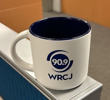 White 90.9 WRCJ Coffee Mug