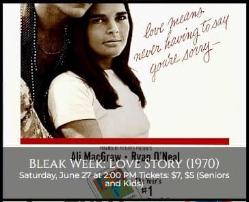 Bleak Week: Love Story (1970) at the Redford Theatre