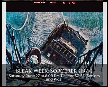 Bleak Week: Sorcerer (1977) at the Redford Theatre