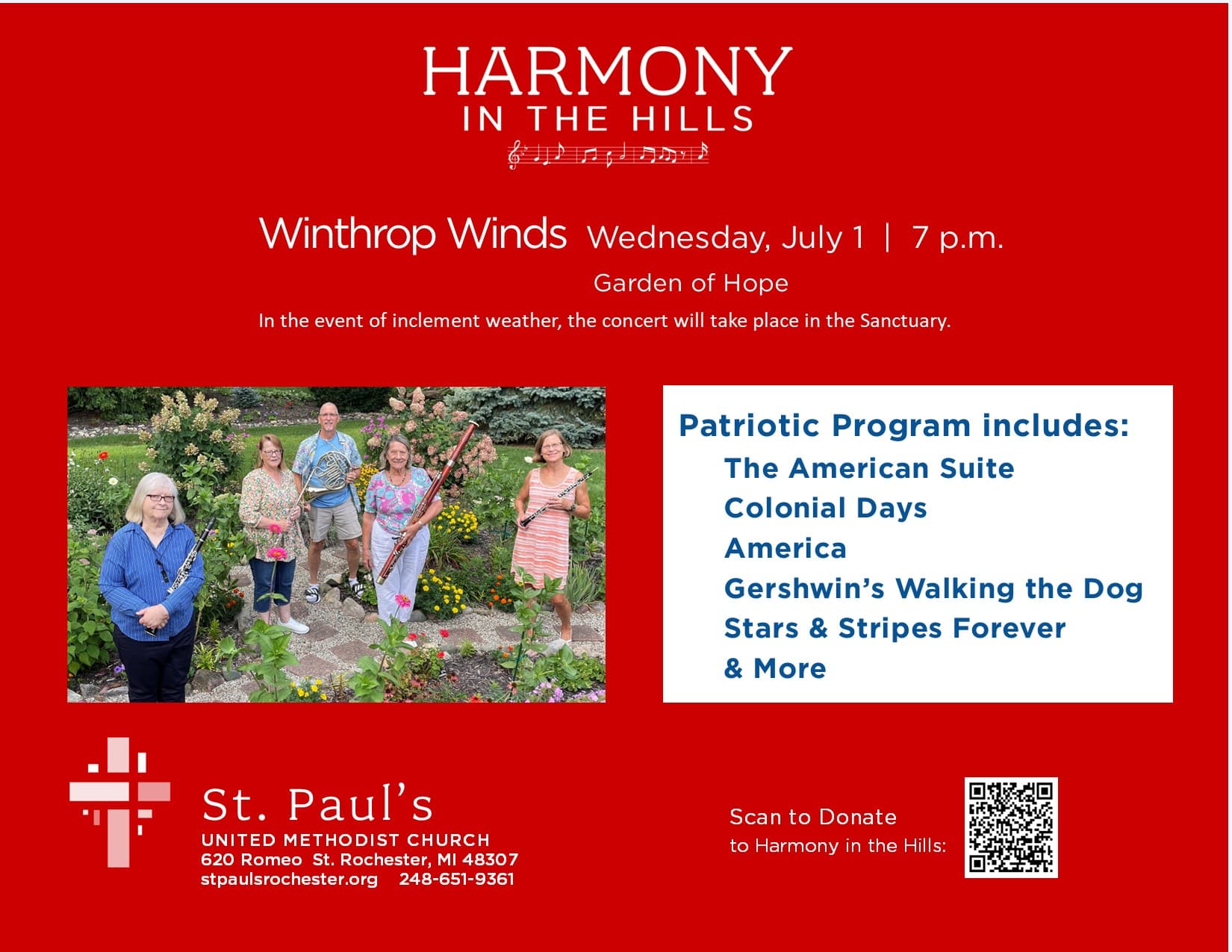 Harmony in the Hills-Winthrop Winds